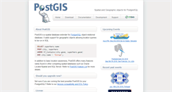 Desktop Screenshot of postgis.net